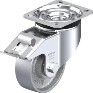 Cast Iron Heavy Duty shivel Castor Wheels with brake