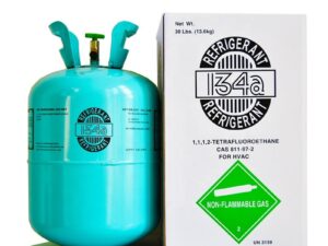 R134a refrigerant gas cylinder for automotive and refrigeration systems supplied in Kenya.