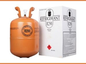 R290 propane refrigerant gas cylinder for refrigeration and air conditioning systems supplied in Kenya.