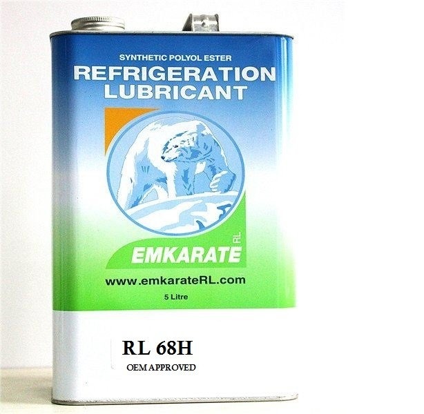 Emkarate RL 68H POE refrigeration oil supplied by Pamon Ventures Ltd for reliable compressor lubrication.