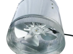 Metallic Inline Duct Fans(200mm) supplied by Pamon Ventures Ltd for efficient residential, commercial, and industrial ventilation.