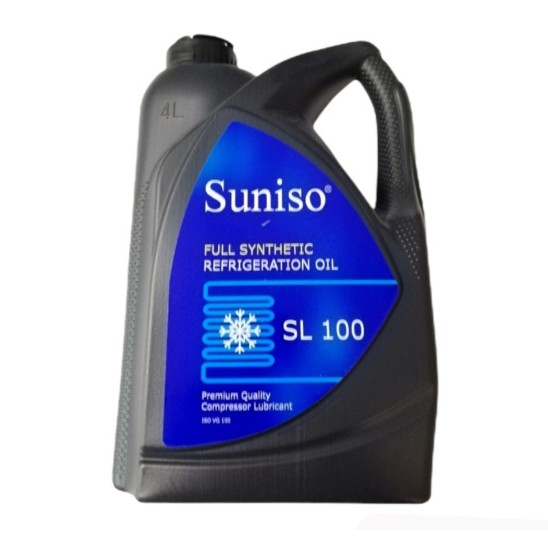 Suniso SL100 POE refrigeration oil supplied by Pamon Ventures Ltd for industrial, commercial, and transport refrigeration systems.