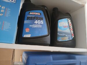 Motorol 134A POE refrigeration oil supplied by Pamon Ventures Ltd for commercial and industrial cooling systems.