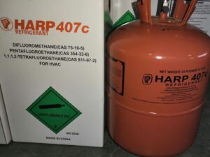 Freon R407c gas cylinder supplied by Pamon Ventures Ltd for AC and refrigeration systems.