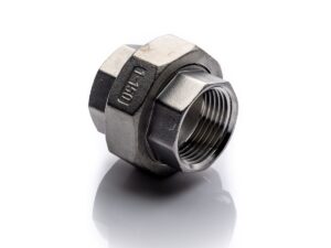 Stainless steel union fitting for industrial and plumbing piping systems supplied by PAMON Ventures Ltd Nairobi