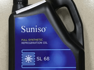 Suniso SL68 POE refrigeration oil supplied by Pamon Ventures Ltd for industrial, commercial, and transport cooling systems.