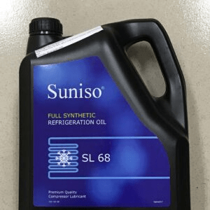 Suniso SL68 POE refrigeration oil supplied by Pamon Ventures Ltd for industrial, commercial, and transport cooling systems.