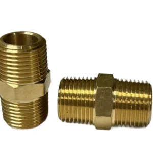 1/4″ Brass Hex Nipples
