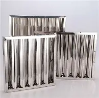 Stainless steel kitchen filter installed in commercial kitchen hood to trap grease and smoke in kenya ugand and tanzania