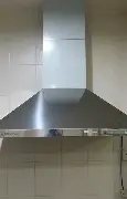 Stainless steel Kitchen Hood installed above a commercial kitchen stove for smoke and grease extraction in kenya uganda and tanzania