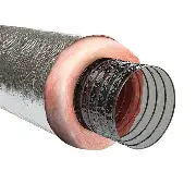 4 inch insulated flexible duct for HVAC air distribution systems.