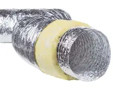 14 inch insulated flexible duct used in HVAC ventilation and air distribution systems.